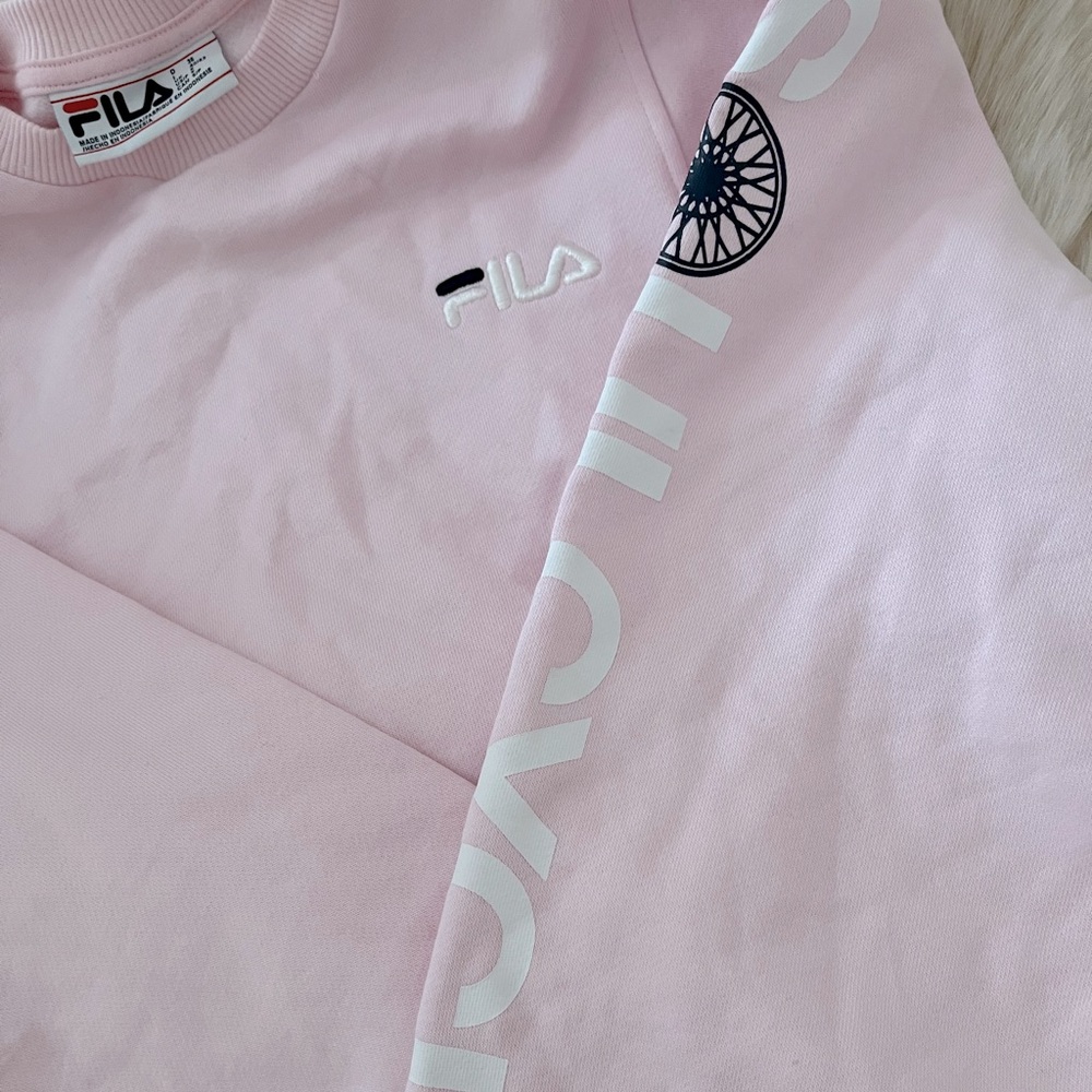 Soul cycle x fila crewneck pullover